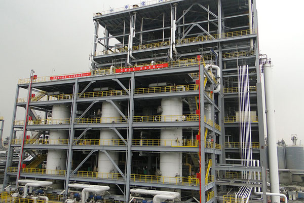 寧波萬(wàn)華二期工程氣化裝置氣化工序707單元防腐外景