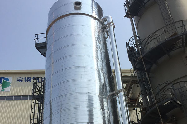 山東泰安明升達(dá)寶鋼氣體項(xiàng)目保溫施工